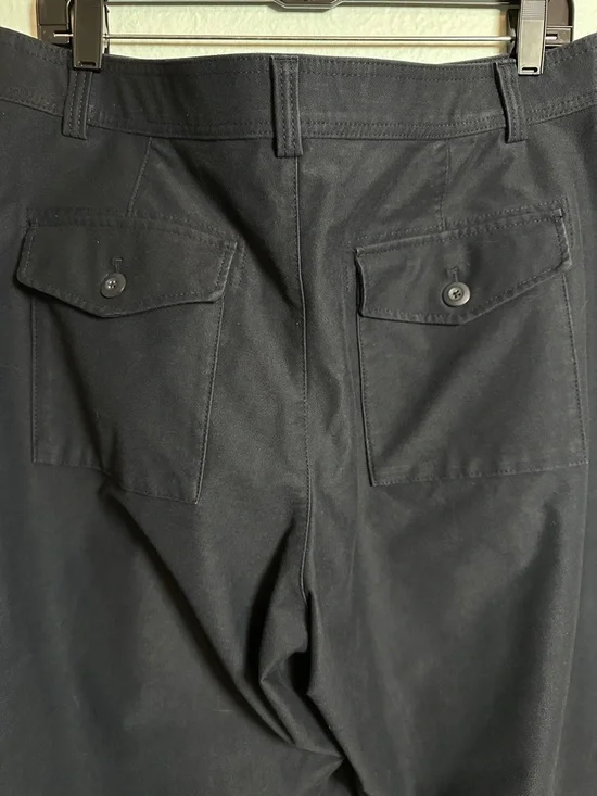 Uniqlo Women’s Jersey Barrel Leg Pants in Navy, Size XL - Picture 3 of 12